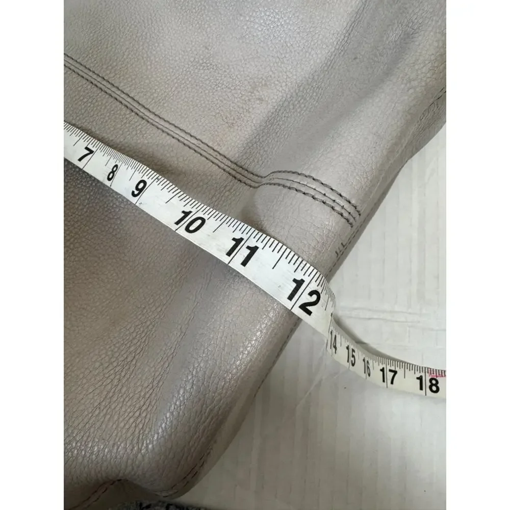 Fossil Grey Pebbled Leather Hobo Handbag Womens Purse Bag Fall Damaged